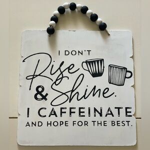 Hanging Coffee Sign Decor